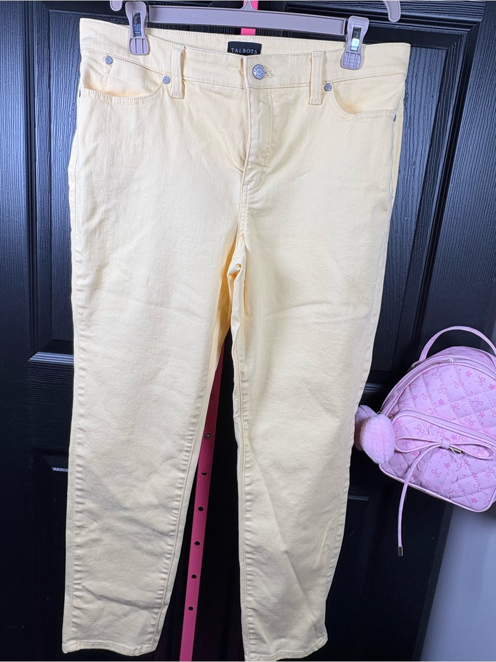 Talbots Pale Yellow Slim Ankle Jeans